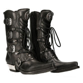 NEW ROCK - M-7993-S1 Western Style Biker Boots
